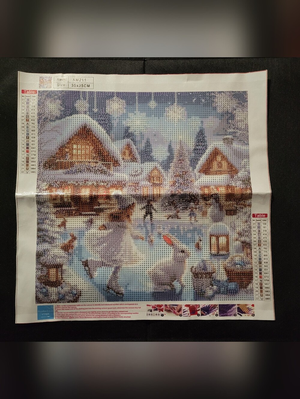 Winter Scene Diamond Art 13.78x13.78 inches (NWT)